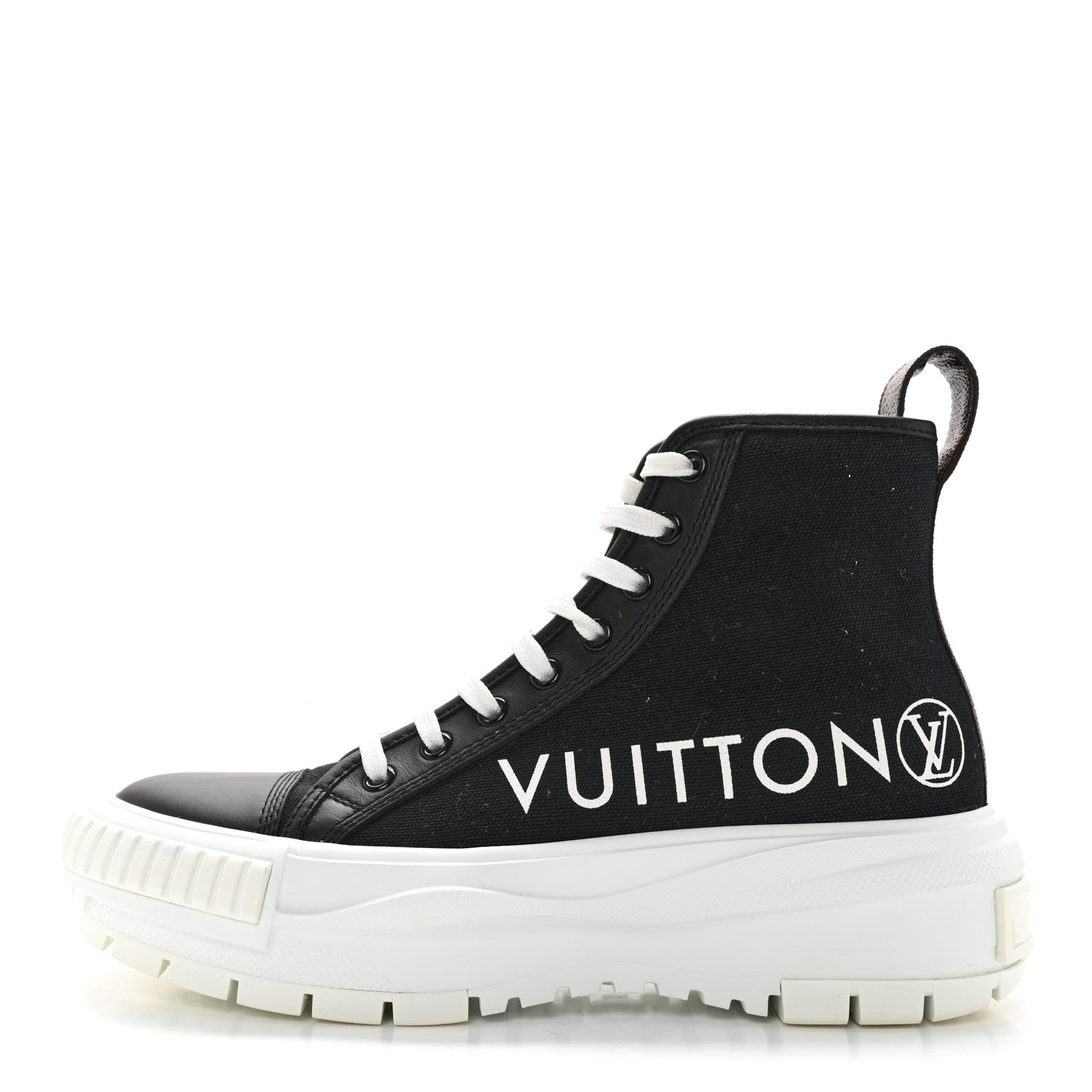 Louis Vuitton Canvas LV Squad Sneaker Boots 37 Black 1 of 13