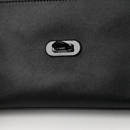 Valentino Garavani Vitello Monochrome Medium Rockstud Flip Lock Crossbody Bag Black 10 of 14