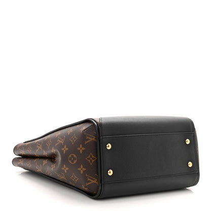 Louis Vuitton Calfskin Monogram Kimono Tote Black 4 of 9