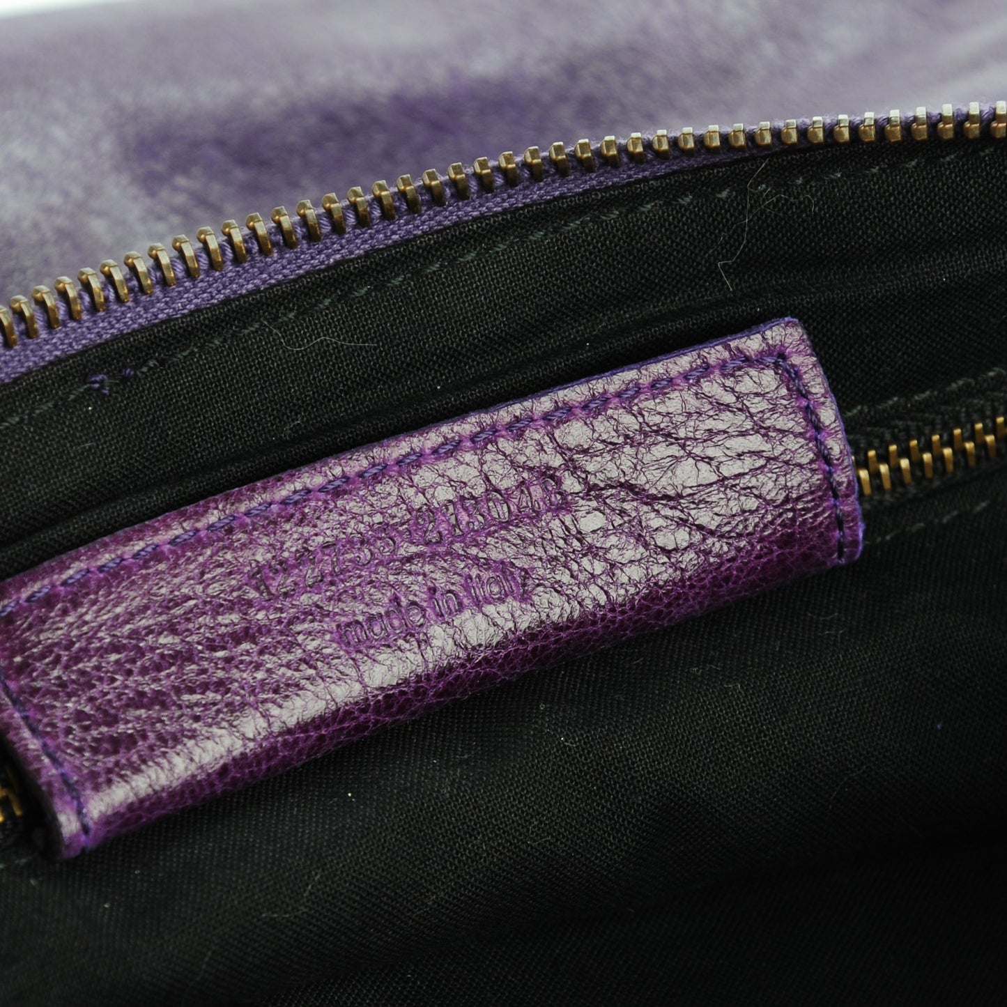 Chevre Classic Hardware Flat Handle Clutch Eggplant