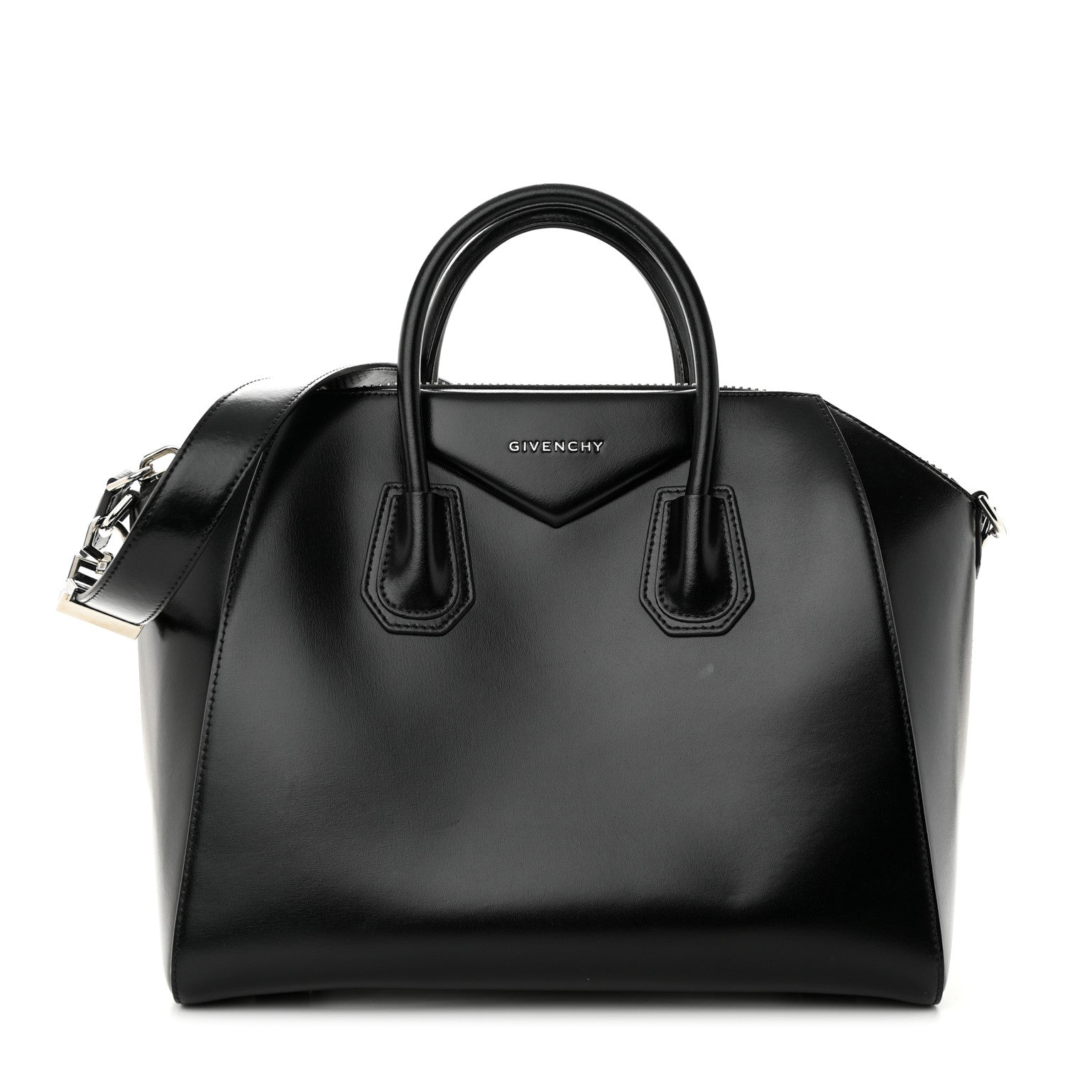 Givenchy Shiny Lord Calfskin Medium Antigona Black 1 of 10