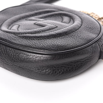 Gucci Pebbled Calfskin Mini Soho Chain Bag Black 11 of 12