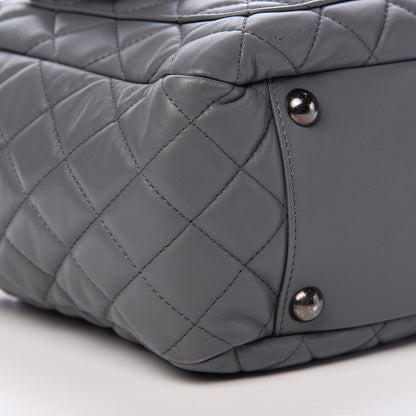 Chanel Lambskin Quilted Shoulder Bag Grey 8 of 12