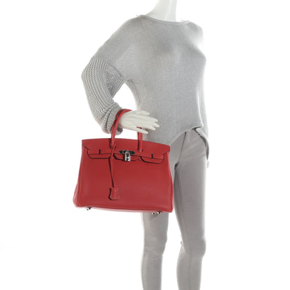 Hermes Togo Birkin 35 Rouge Casaque 2 of 22