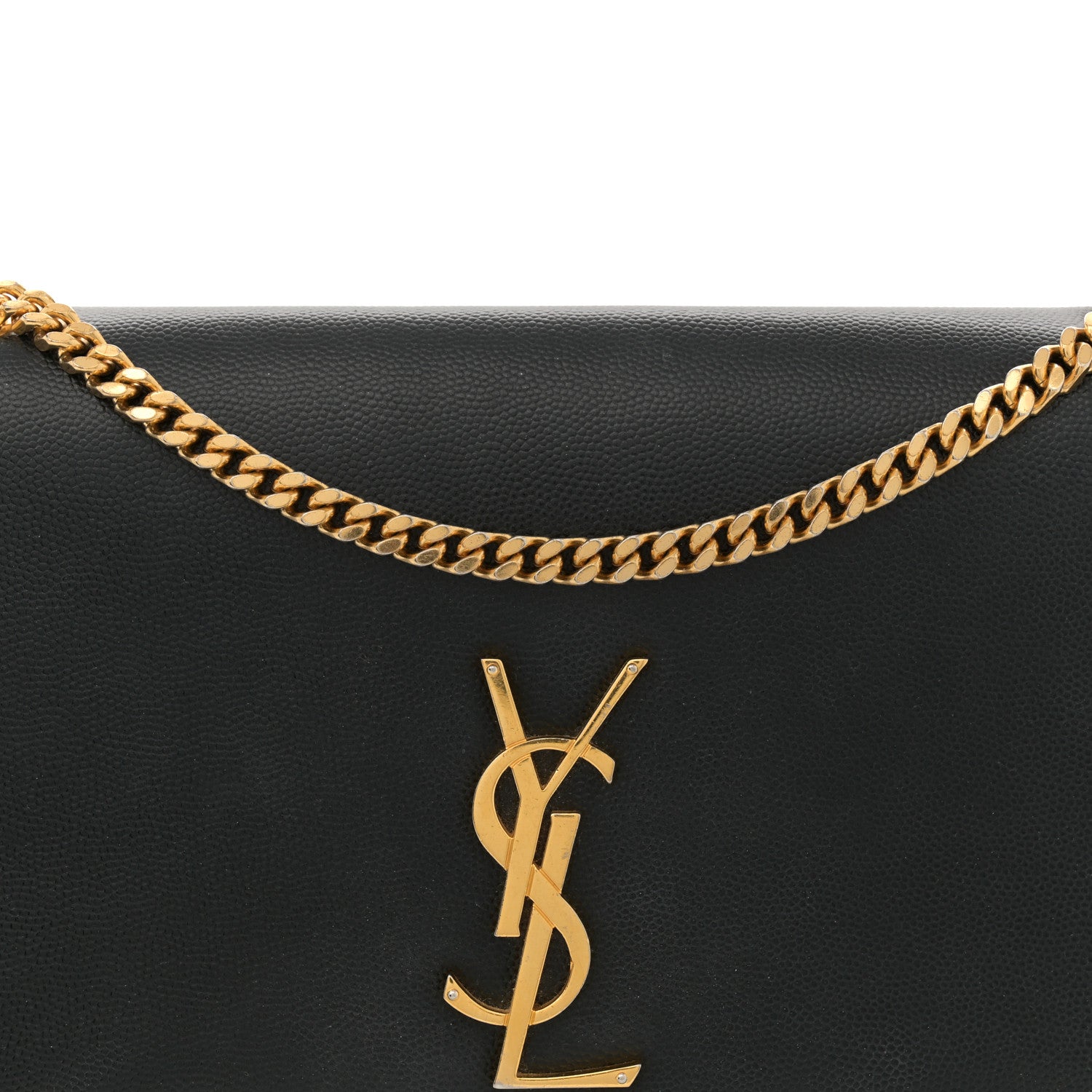 Saint Laurent Grain De Poudre Medium Classic Monogram Kate Satchel Black 8 of 15
