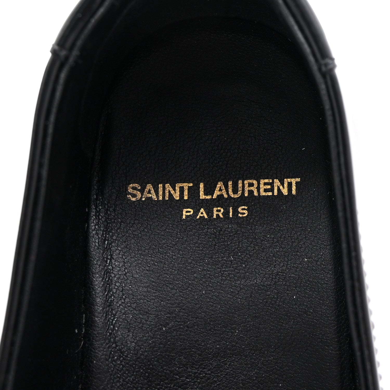 Saint Laurent Calfskin Penny Loafers 40 Black 9 of 11