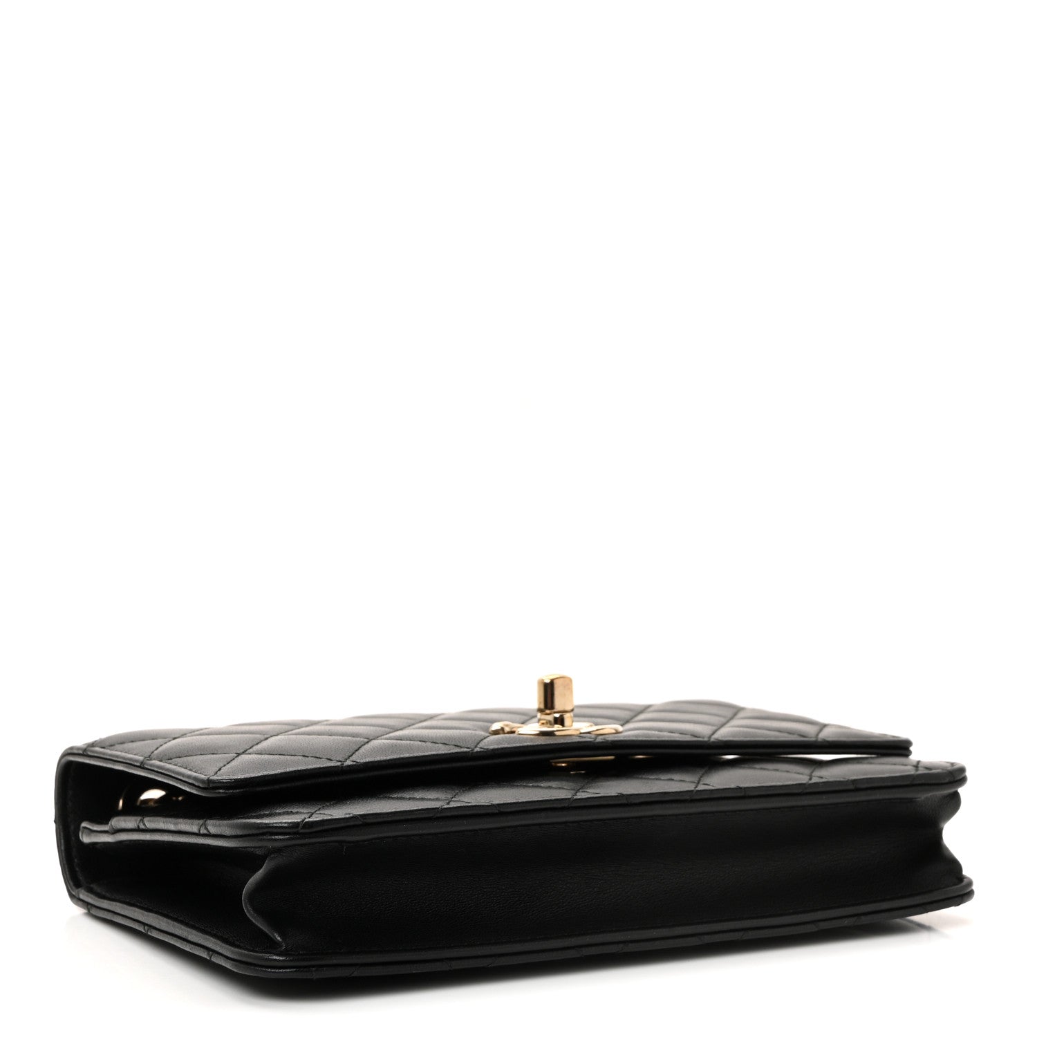 Chanel Lambskin Quilted Trendy CC Wallet On Chain WOC Black 4 of 11