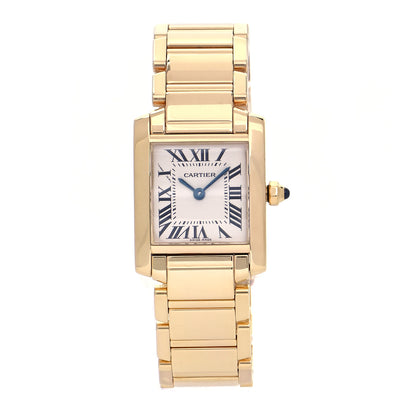 Cartier 18K Yellow Gold 20mm Tank Francaise Quartz Watch 1 of 4