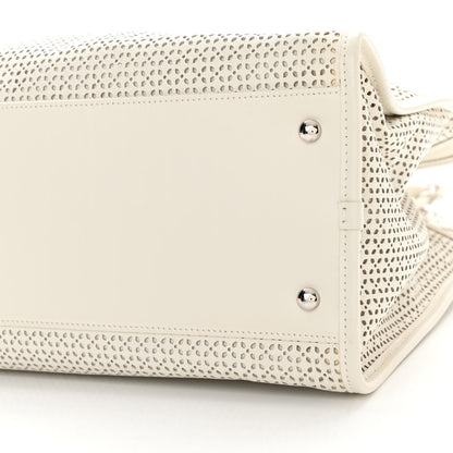 Chanel Calfskin Perforated Up In The Air Tote White 9 of 9