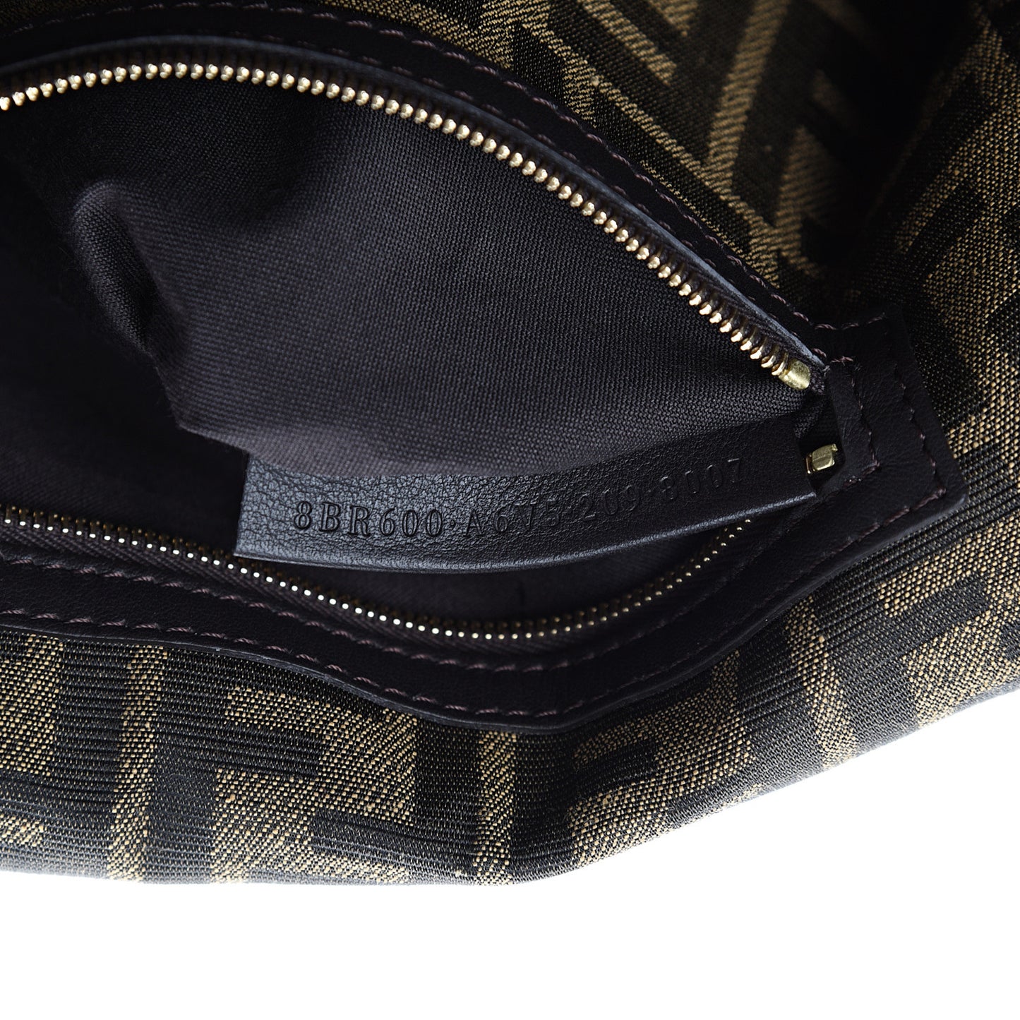 Fabric Jacquard FF 1974 Medium Baguette Tobacco Moro Black