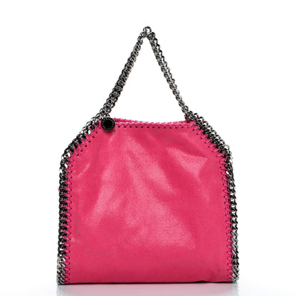 Stella McCartney Shaggy Deer Mini Falabella Fold Over Tote Hot Pink 1 of 5