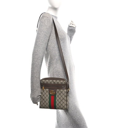 Gucci GG Supreme Monogram Web Small Ophidia Messenger Bag Brown 2 of 11