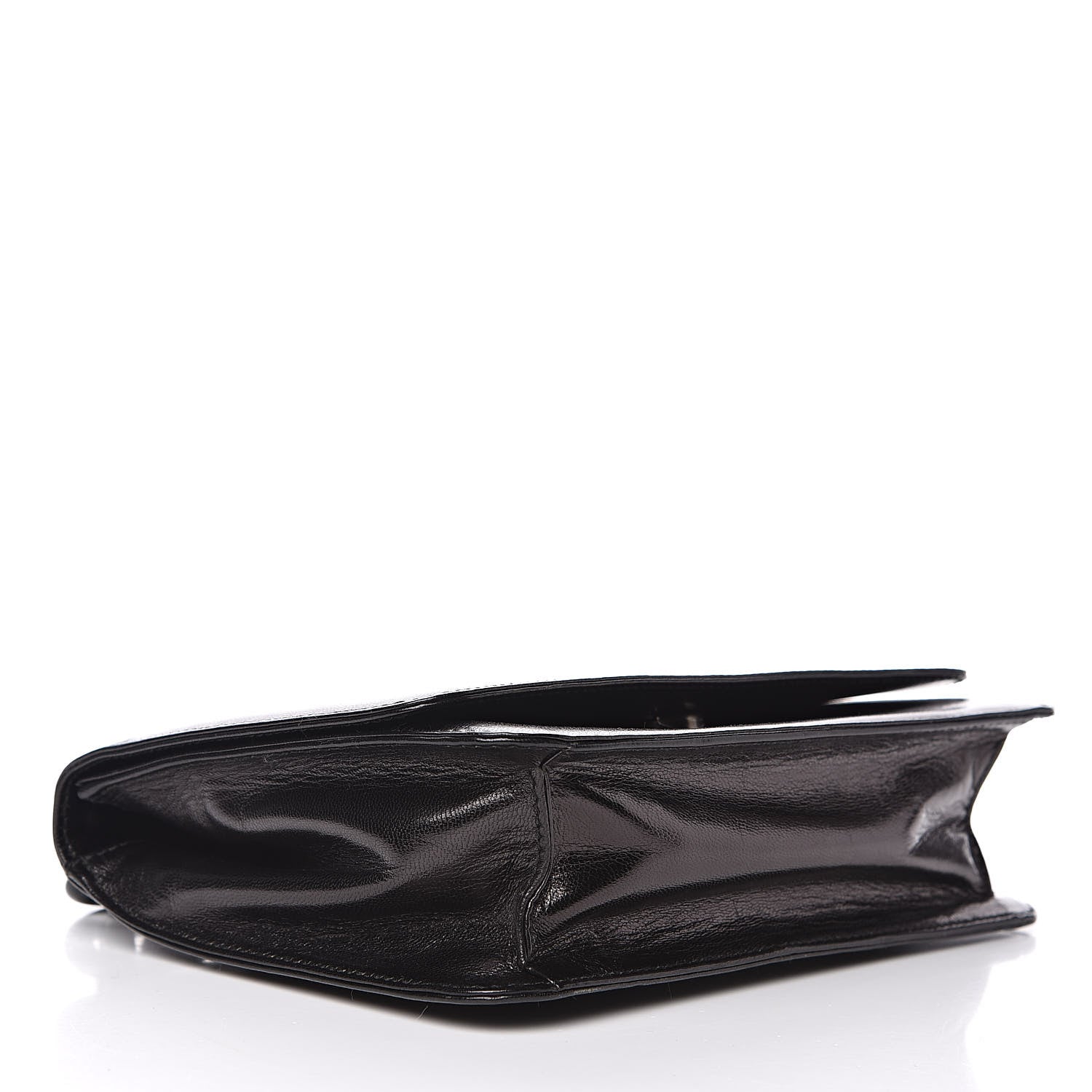 Prada Goatskin Swing Chain Shoulder Bag Black 4 of 12