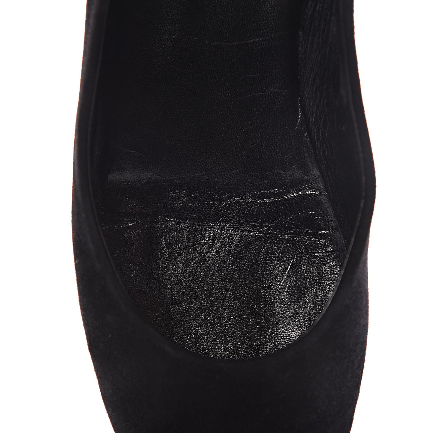 Suede Monogram Uniformes Ballet Flats 36.5 Black
