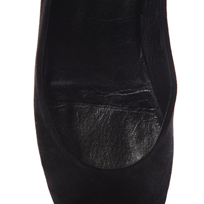 Louis Vuitton Suede Monogram Uniformes Ballet Flats 36.5 Black 10 of 11