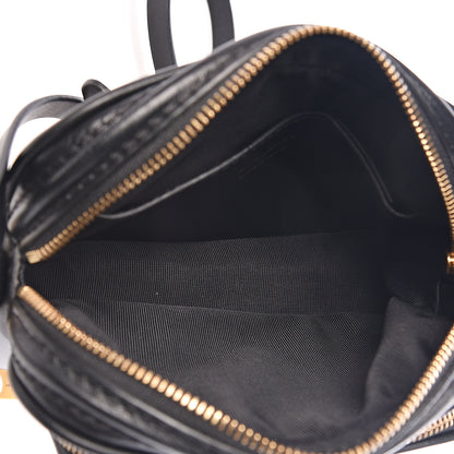 Burberry 1983 Knight Check Smooth Calfskin Link Camera Bag Black 4 of 8