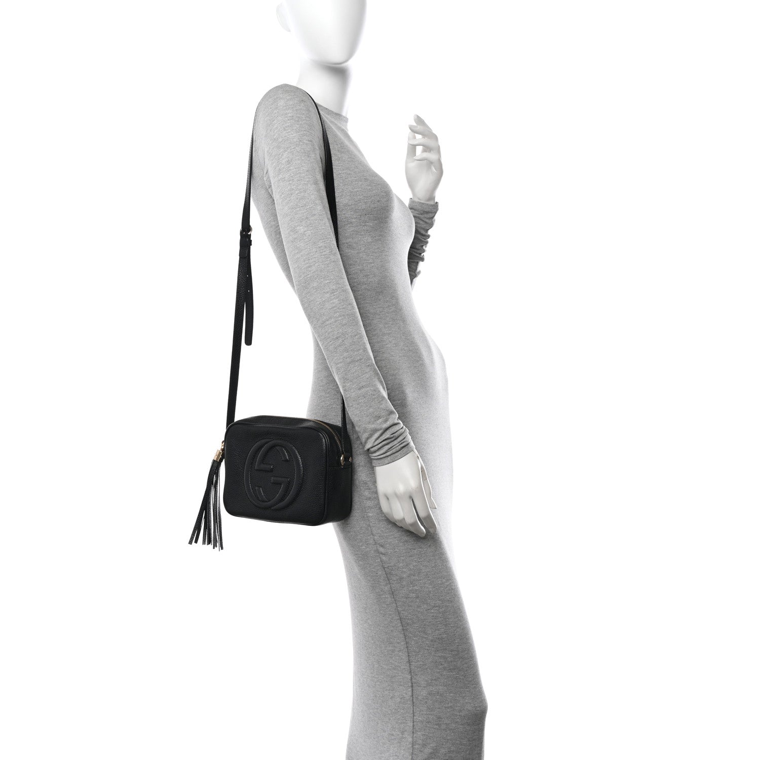 Gucci Pebbled Calfskin Small Soho Disco Bag Black 2 of 9