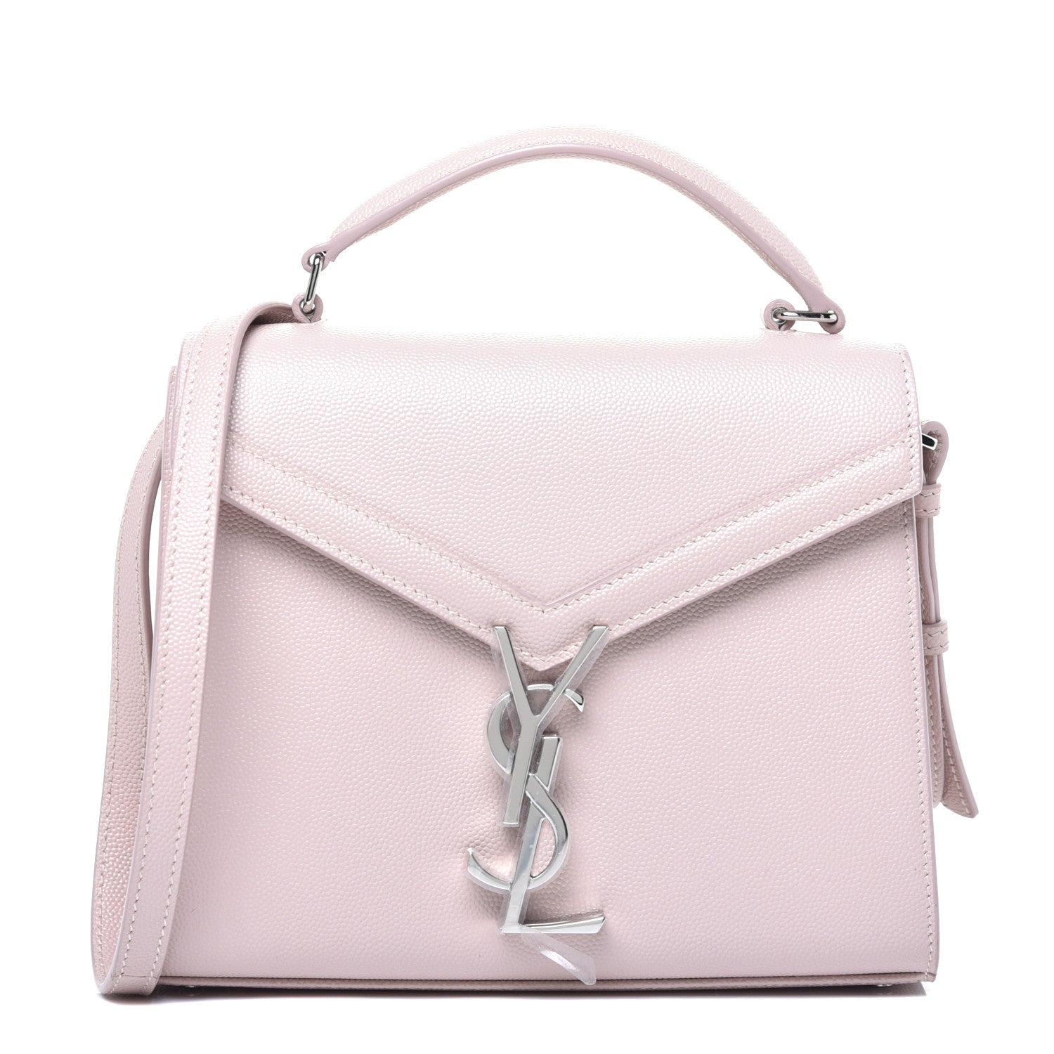 Saint Laurent Grain de Poudre Mini Classic Monogram Cassandra Top Handle Marble Pink 1 of 8