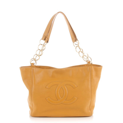Chanel Calfskin CC Shoulder Bag Beige 1 of 8