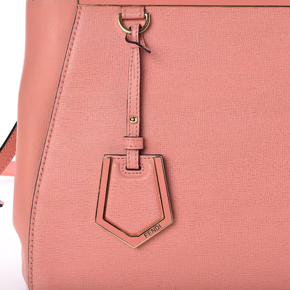 Fendi Vitello Elite Petite 2Jours Tote Pesca 8 of 8