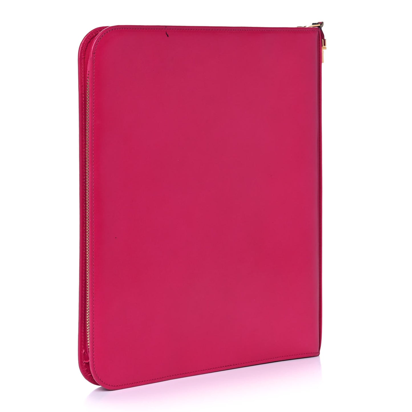 Smooth Calfskin Tuc iPad Case Fushia