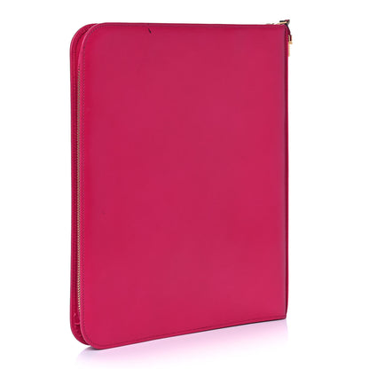 Saint Laurent Smooth Calfskin Tuc iPad Case Fushia 3 of 12