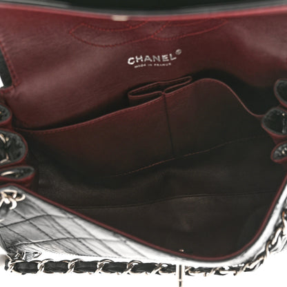 Chanel Aged Calfskin Quilted Medium Accordion Flap Black 4 of 9