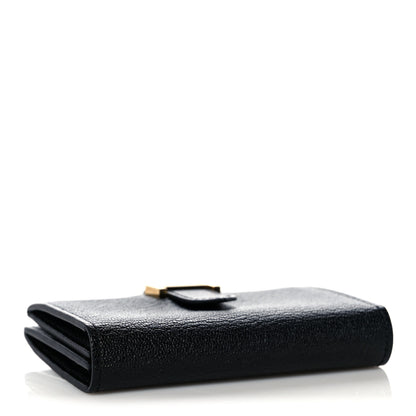 Hermes Chevre Mysore Bearn Card Holder Wallet Black 4 of 9