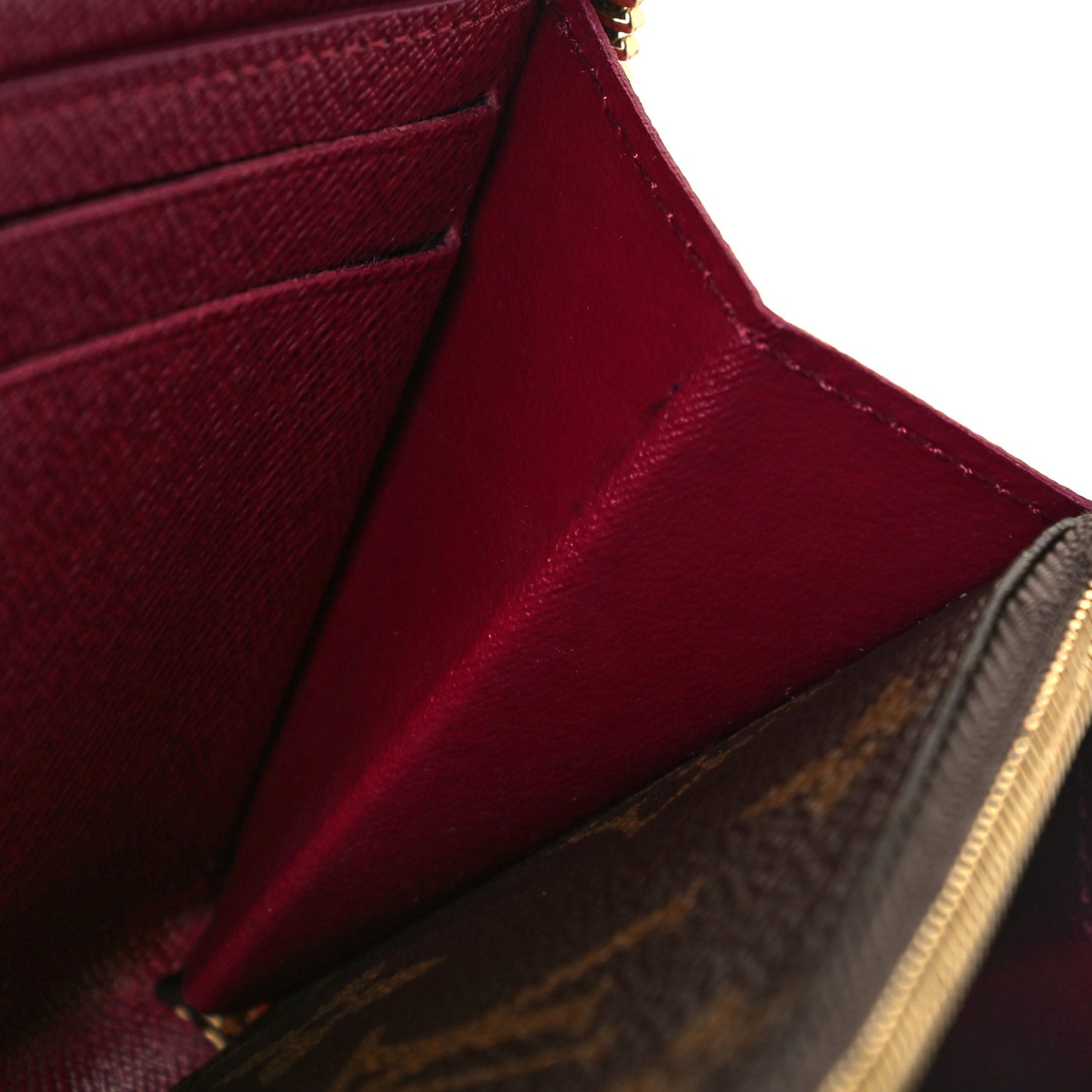 Monogram Clemence Wallet Fuchsia