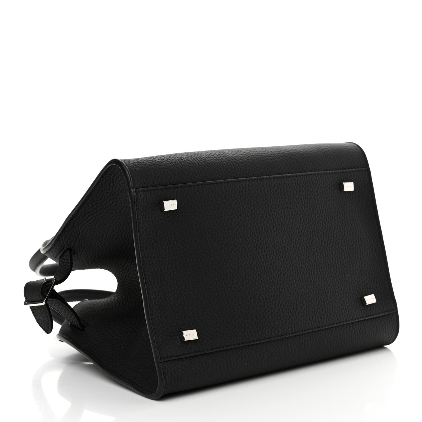 Grained Calfskin Soft Margaux 10 Bag Black