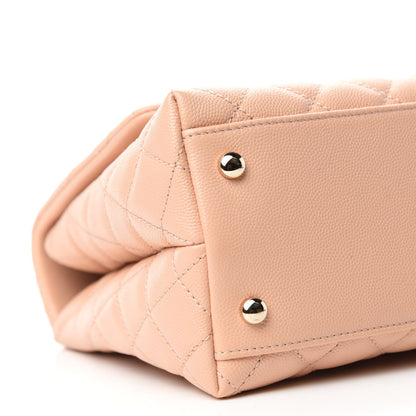 Chanel Caviar Quilted Small Coco Handle Flap Light Pink 6 of 11