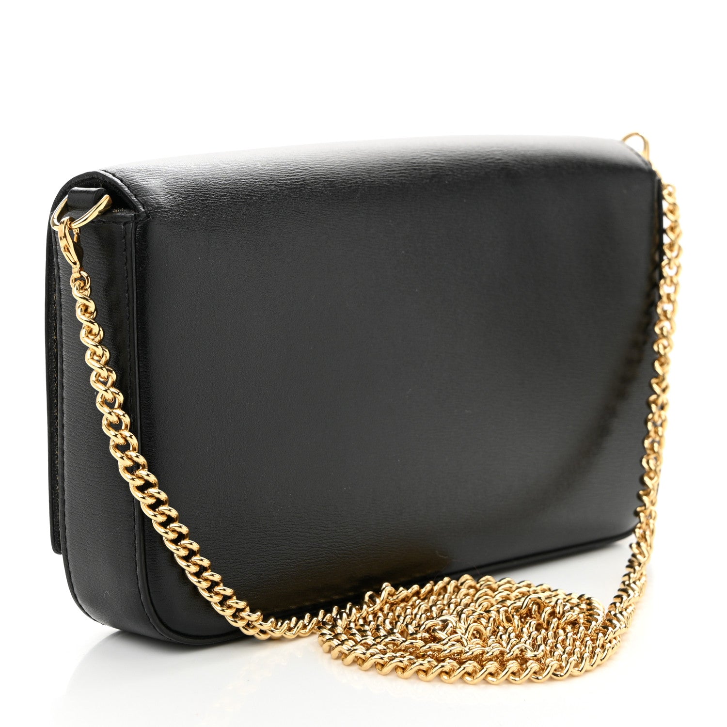 Fendi Vitello Palmellato Wallet on Chain with Pouches Black 4 of 12