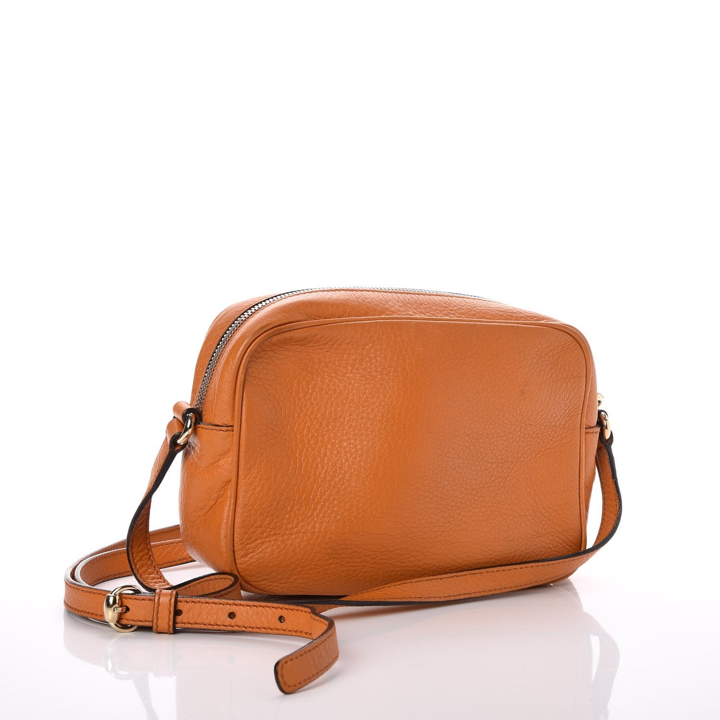 Pebbled Calfskin Small Soho Disco Bag Curcuma