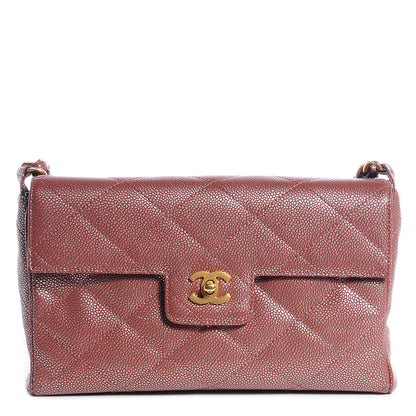 Chanel Metallic Caviar Quilted Medium Single Flap Bag 1 of 9