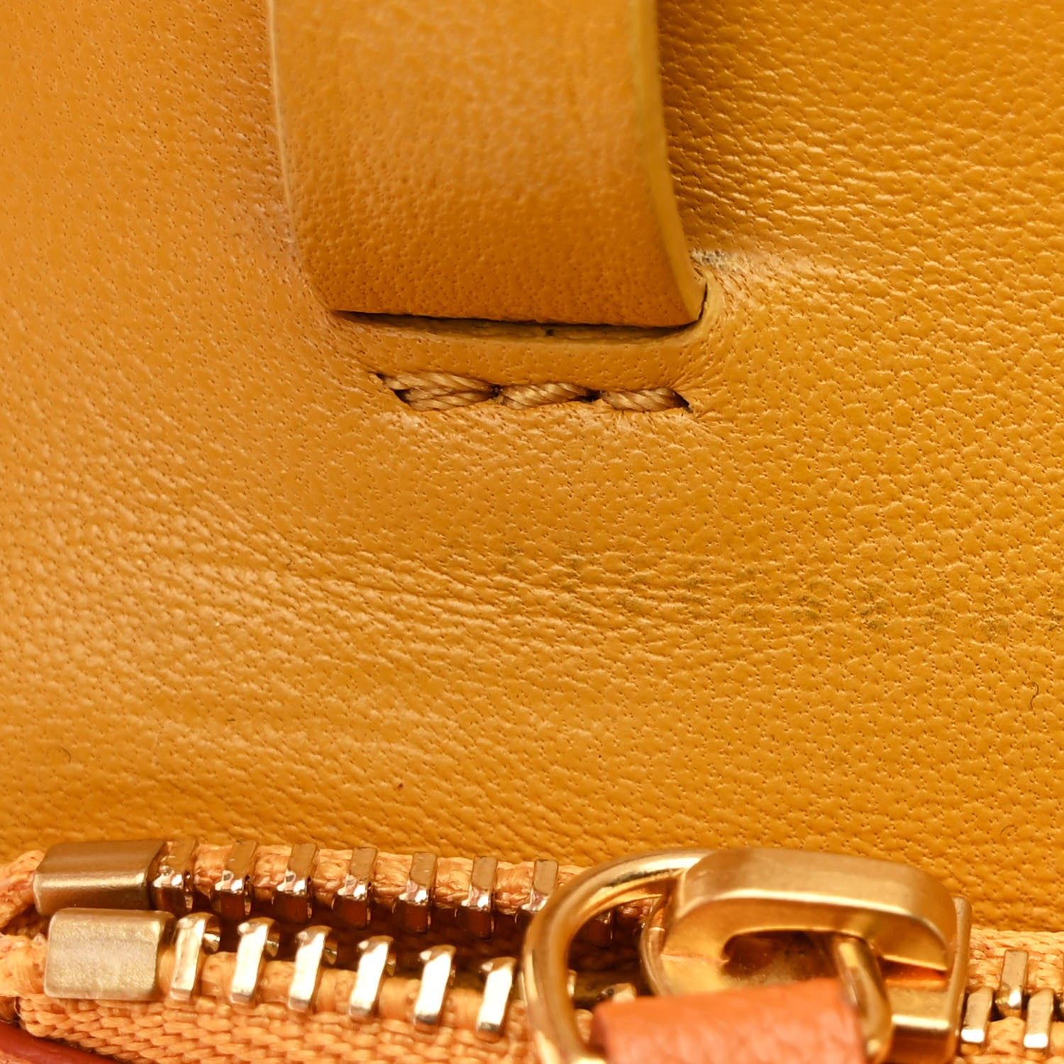 Celine Goatskin Medium Classic Box Flap Bag Orange 15 of 16