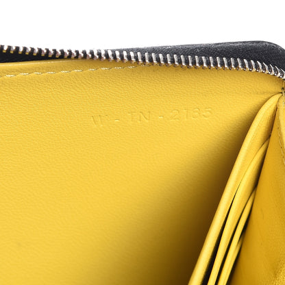Celine Calfskin Large Zip Around Multifunction Wallet Black Citron 7 of 11