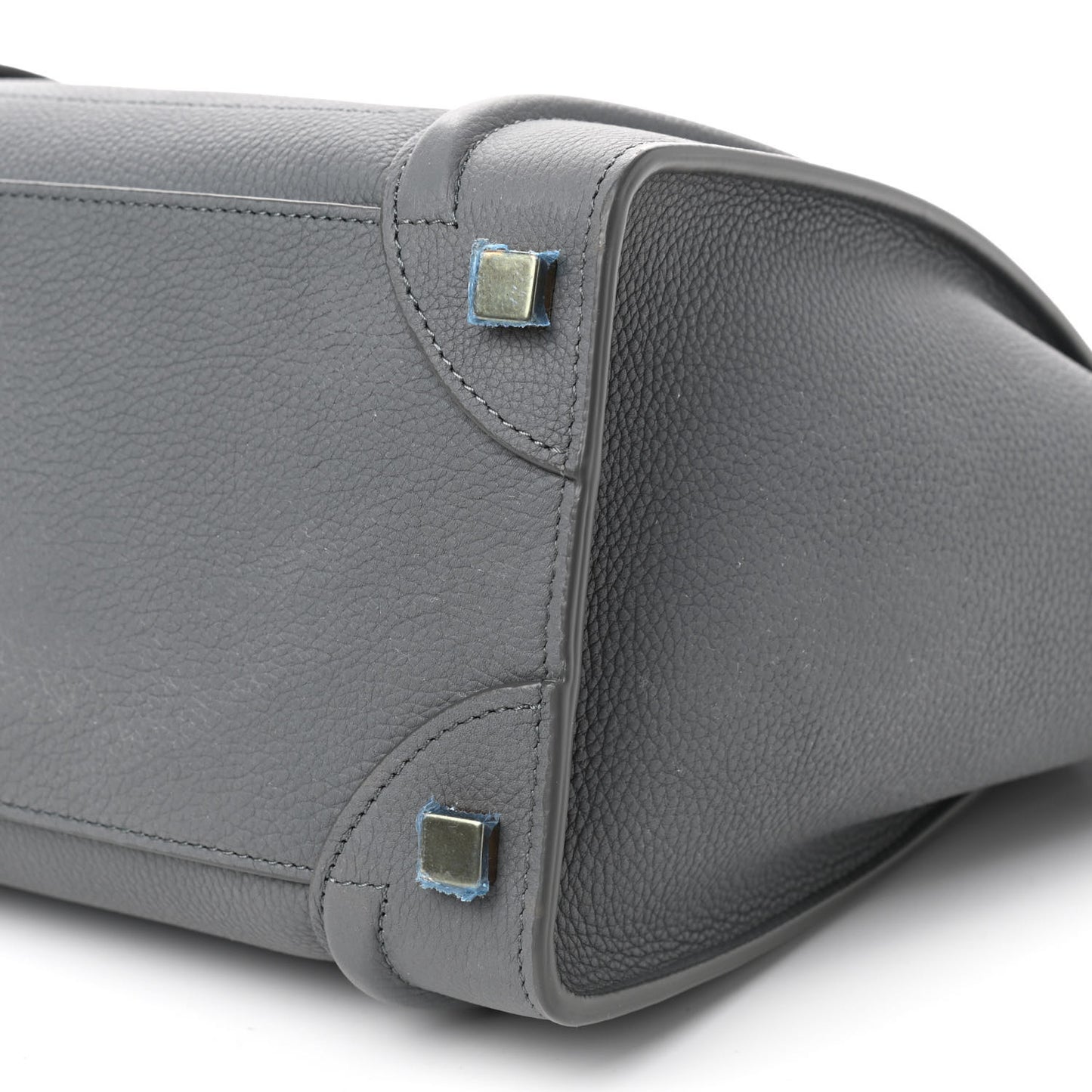 Baby Drummed Calfskin Micro Luggage Kohl