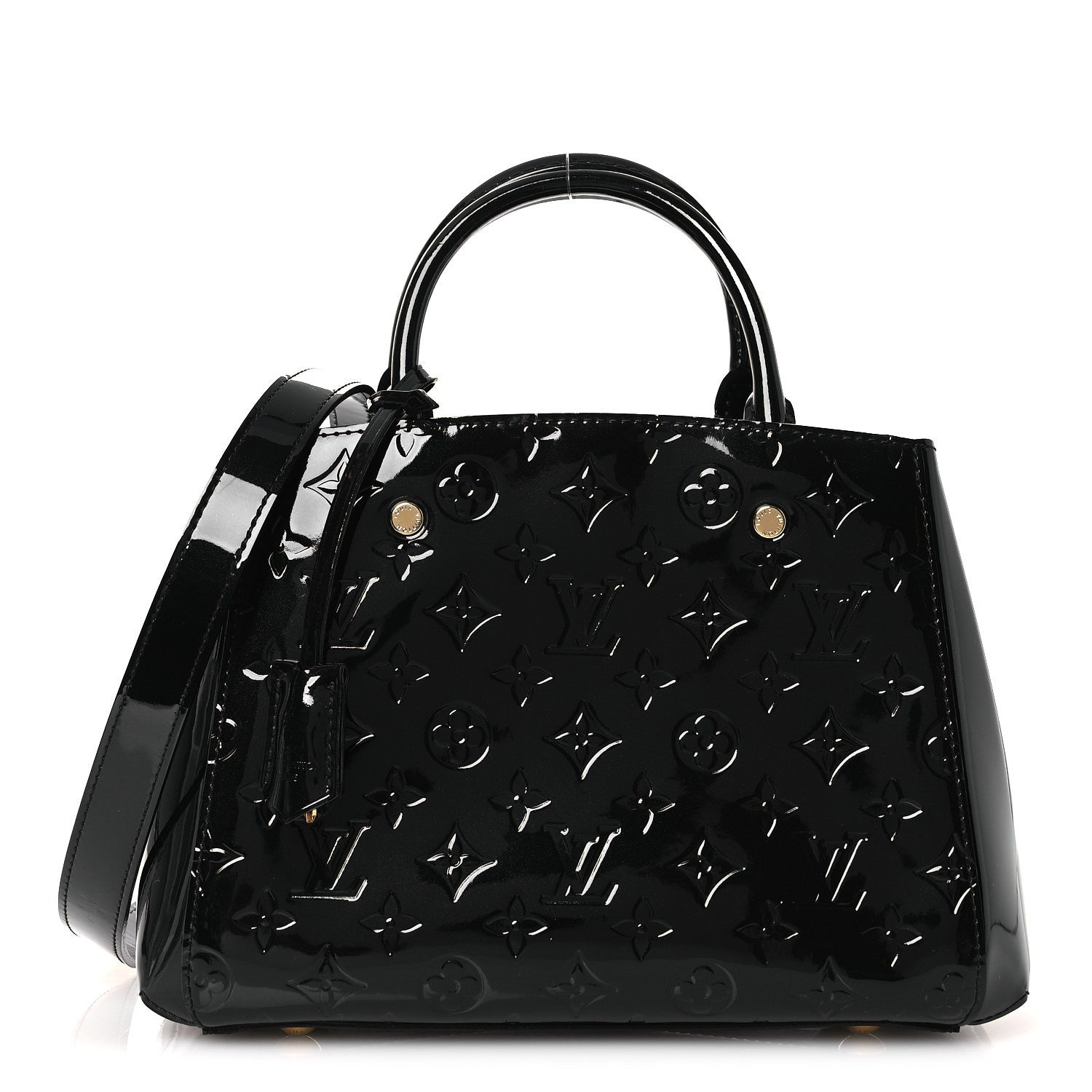 Louis Vuitton Vernis Montaigne BB Black 1 of 11