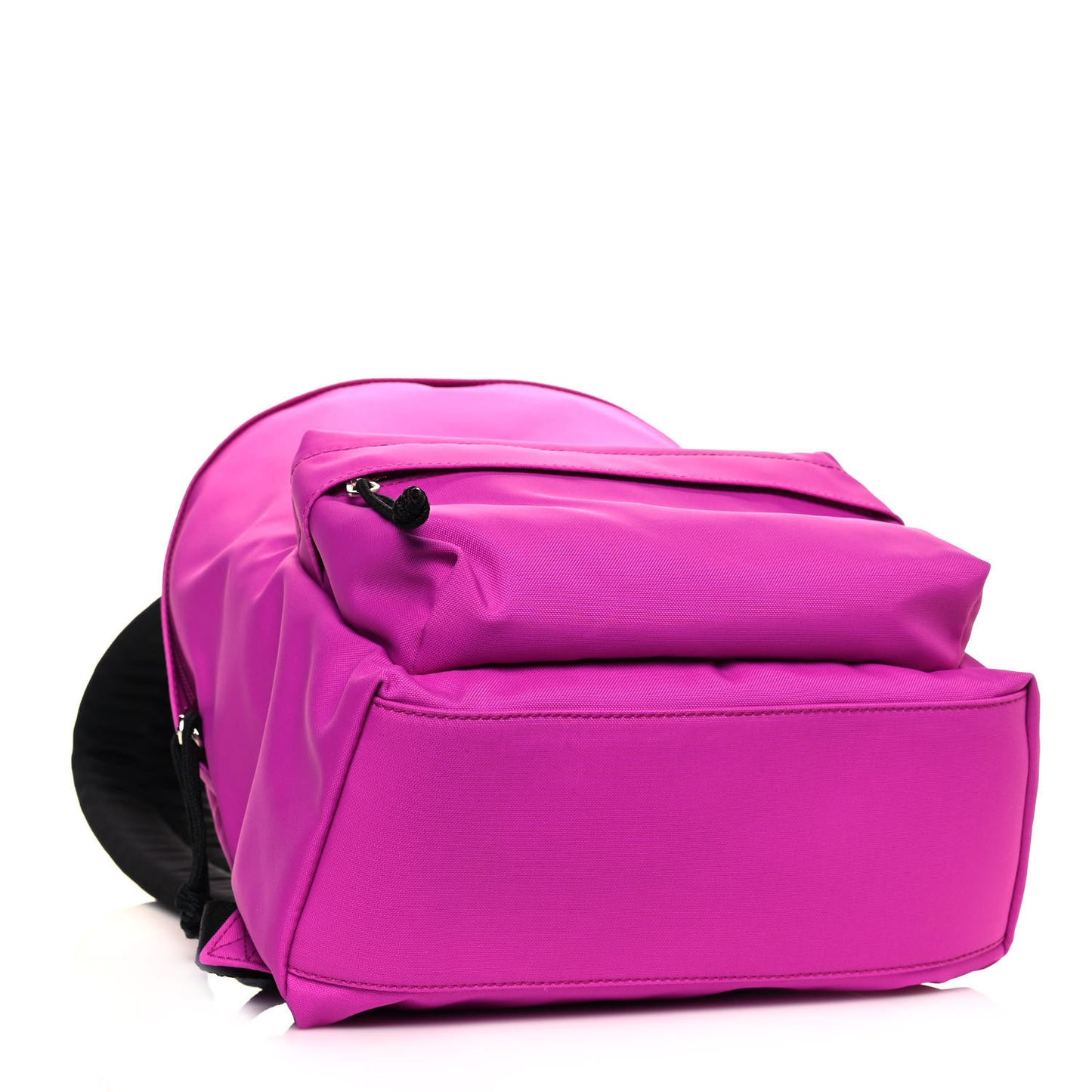Sport Nylon Logo Embroidered S Wheel Backpack Fuchsia Black