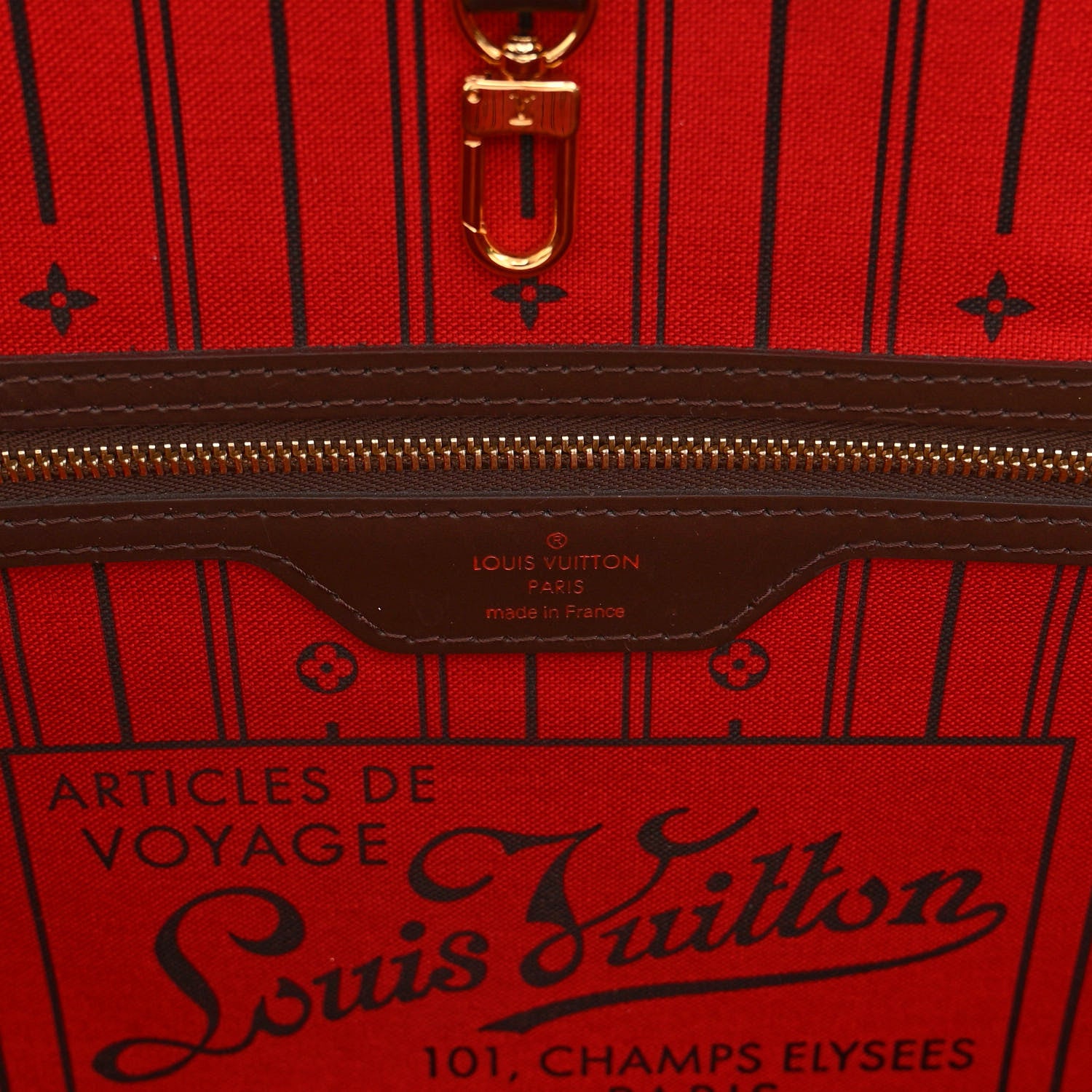 Louis Vuitton Damier Ebene Neverfull GM 6 of 10