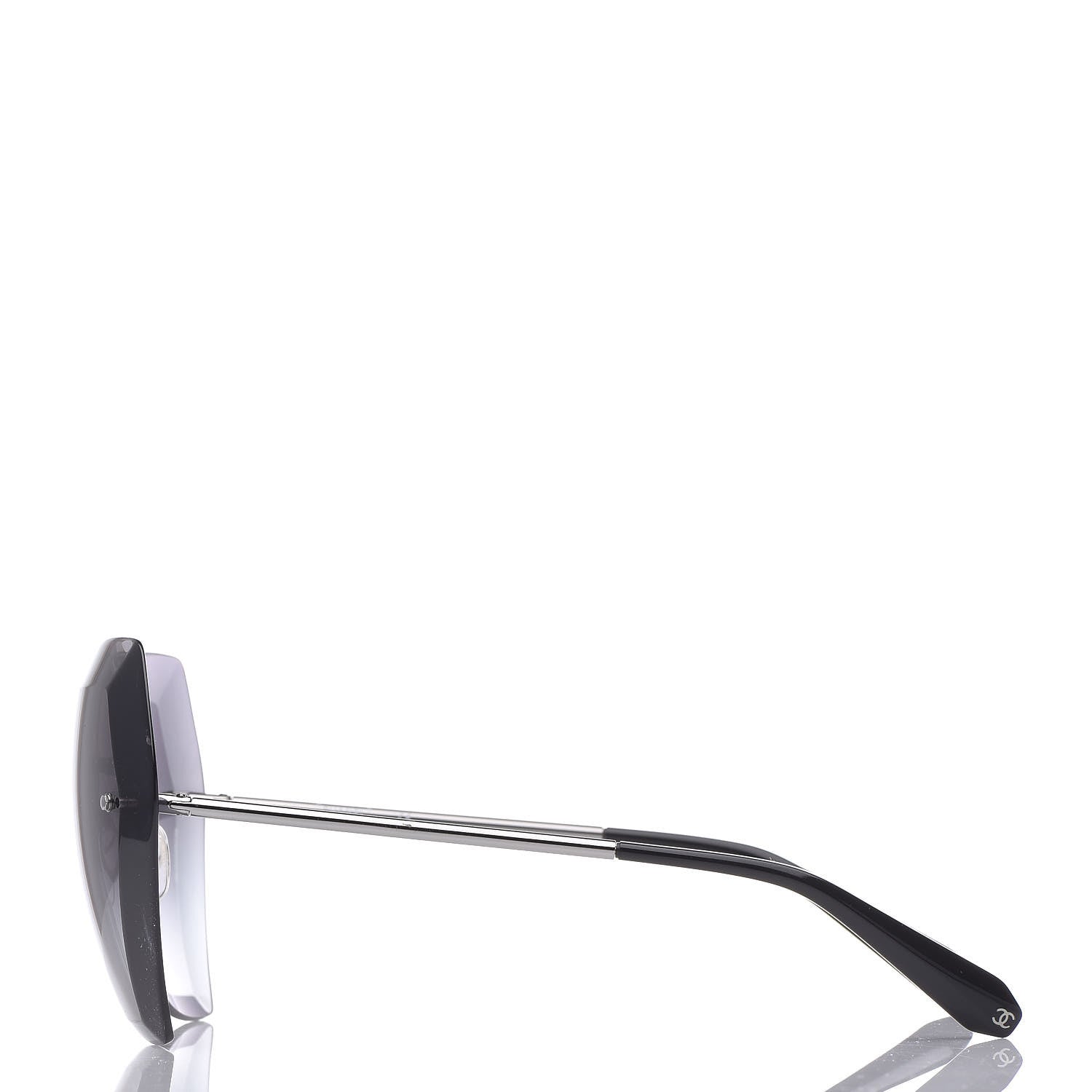 Chanel Cat Eye Sunglasses 71180 Silver 4 of 10