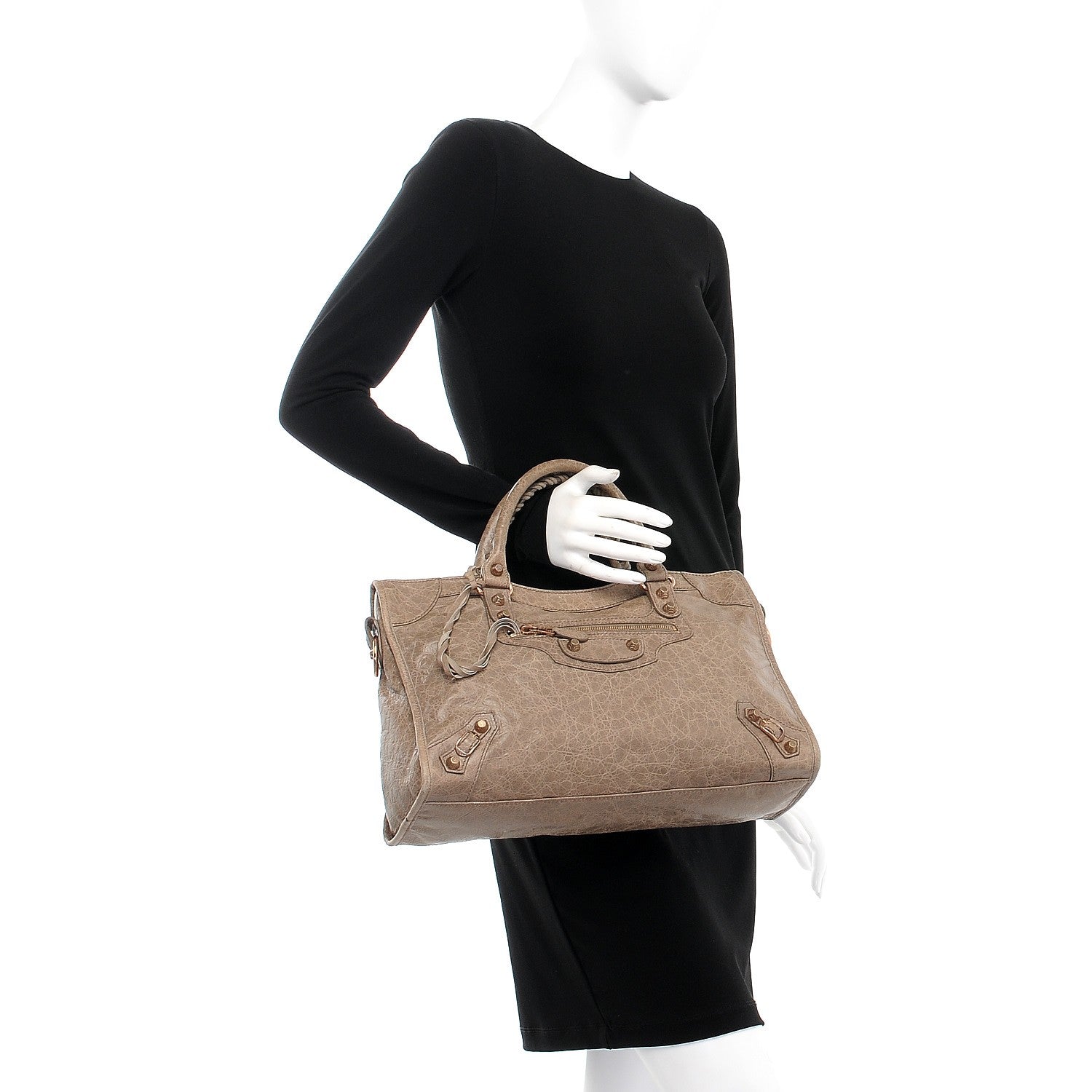 Balenciaga Agneau Giant 12 Rose Gold Hardware City Gris Poivre 3 of 10