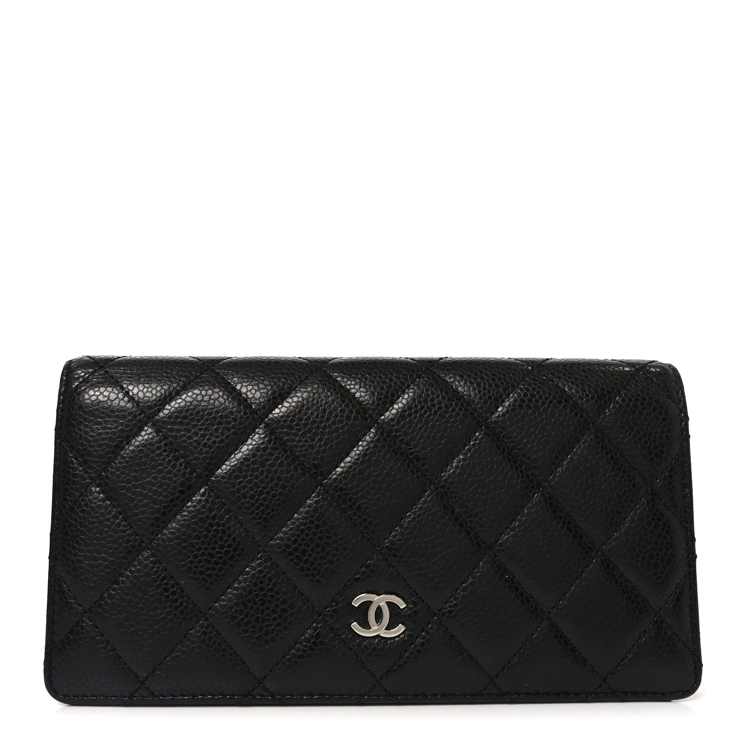 Chanel Caviar Quilted Yen Wallet Black 1 of 9