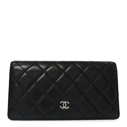 Chanel Caviar Quilted Yen Wallet Black 1 of 9
