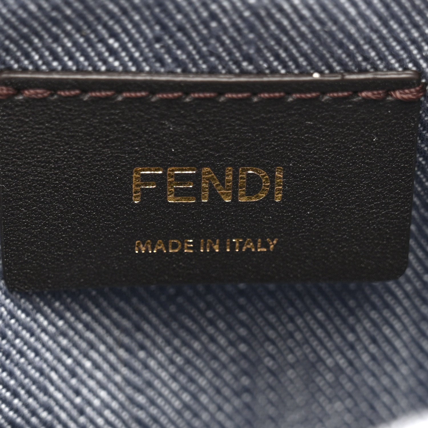 Fendi Denim Small Mamma Baguette Blue 6 of 10