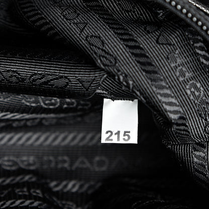 Prada Nylon New Vela Studded Backpack Black Green 7 of 11