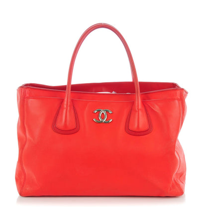 Chanel Lambskin Executive Cerf Shopper Tote Red 1 of 8