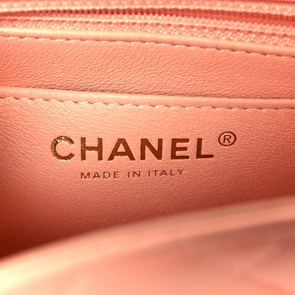 Chanel Lambskin Quilted Mini Square Flap Light Pink 6 of 11