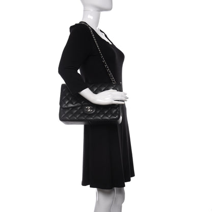 Chanel Caviar Quilted Jumbo Double Flap Black 2 of 9