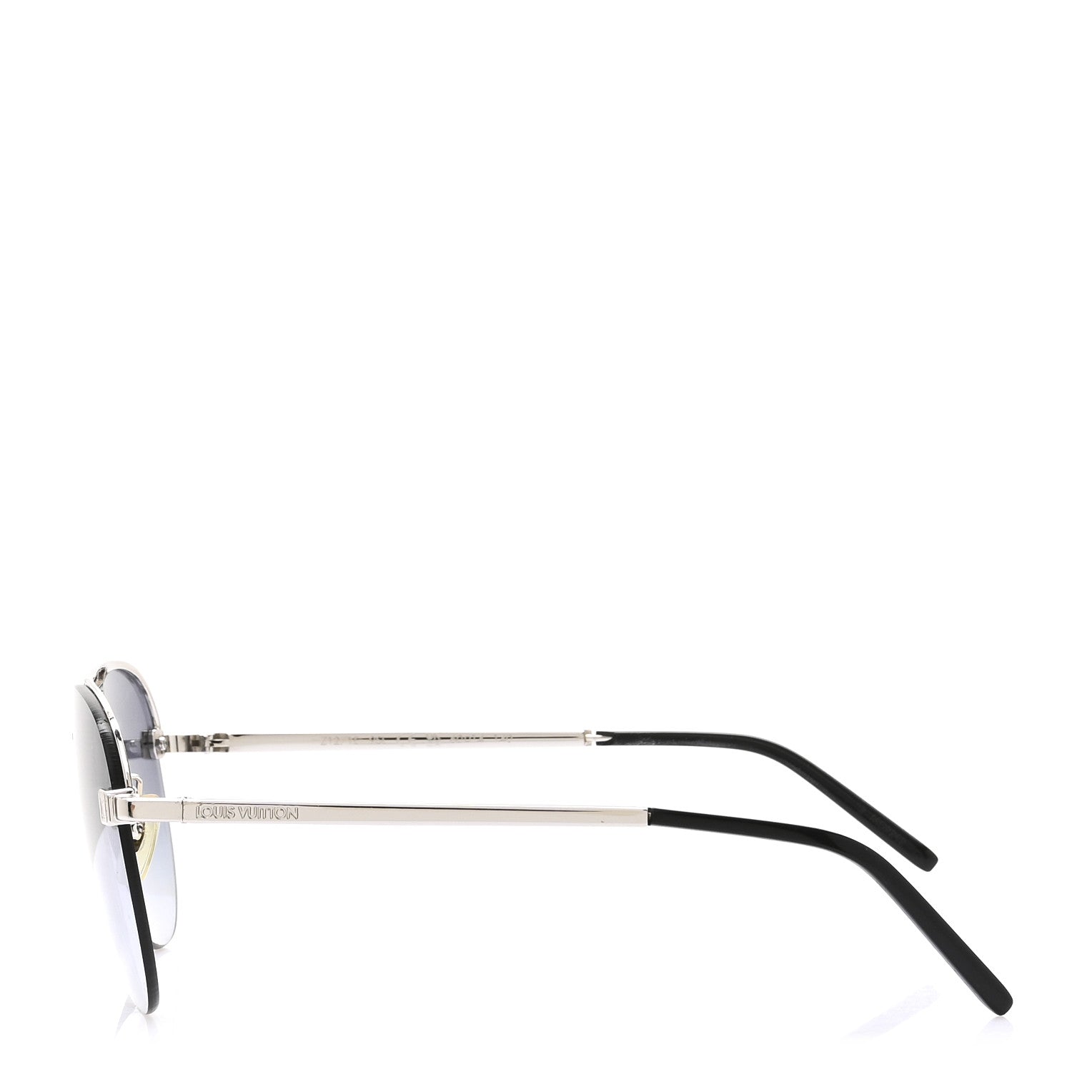 Louis Vuitton Damier Clockwise Sunglasses Z1271E Silver 1789638